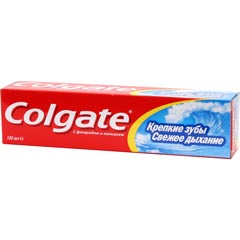 Зубная паста "COLGATE" крепкие зубы свежее дыхание 100 мл.(48)
