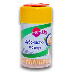 Зубочистки "WIKKY" 180 шт.(1)