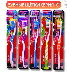 Зубная щетка "WIKKY" C-026 Clean reach 1 шт.(288)