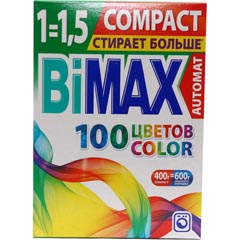 Стиральный порошок "BIMAX" compact автомат колор 400 гр./скидки не действуют/(24)