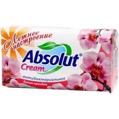 Мыло туалетное "ABSOLUT CREAM" 2 в 1 антибактериальное дикая орхидея 90 гр.(72)