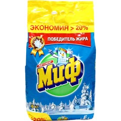Стиральный порошок "МИФ" автомат морозная свежесть 3 в 1 6 кг.(1)