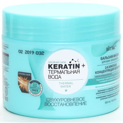 Бальзам-маска для волос "ВIТЭКС KERATIN & ТЕРМАЛЬНАЯ ВОДА" двухуровневое восстановление 300 мл.(14)