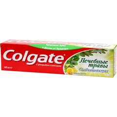Зубная паста "COLGATE" лечебные травы отбеливающая 100 мл/154 гр./скидки не действуют/(48)