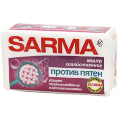 Мыло хозяйственное "SARMA" против пятен 140 гр.(48)