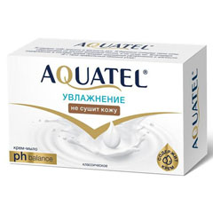 Мыло туалетное "AQUATEL" классическое 90 гр.(24)