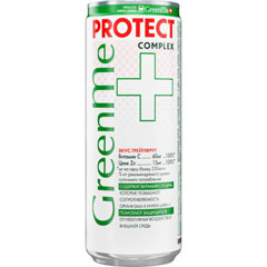 Напиток "GREENME PLUS PROTECT" газированный безалкогольный иммунный вкус цитрусовый 0,33 л.(12)