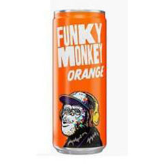 Напиток "FUNKY MONKEY" Orange газированный безалкогольный банка 0,33 л.(12)
