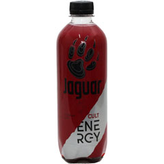 Напиток энергетический "JAGUAR  CULT" красный газированный безалкогольный с ягодным вкусом ПЭТ 0,47 л.(12)