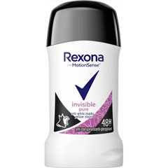 Дезодорант стик антиперспирант "REXONA" invisible pure 40 мл./скидки не действуют/(6)