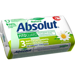 Мыло туалетное "ABSOLUT NATURE FITOGUARD" ромашка антибактериальное 90 гр./скидки не действуют/(24)