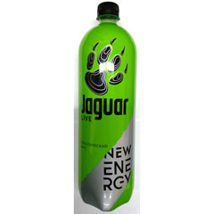 Напиток энергетический "JAGUAR LIVE" MAX зеленый газированный безалкогольный традиционный вкус 1 л.(6)