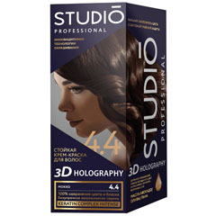 Краска для волос "STUDIO 3D HOLOGRAPHY" 4.4 мокко 1 шт./скидки не действуют/(6)