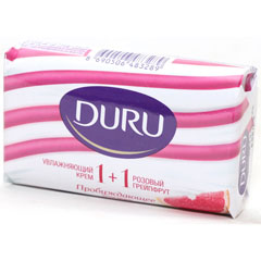 Мыло туалетное "DURU SOFT SENS 1+1" грейпфрут 80 гр.(24)