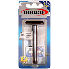 Бритвенный станок "DORCO" одноразовый классический +2 лезвия 1 шт.(12)