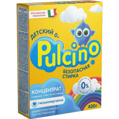 Стиральный порошок "PULCINO" автомат для детского 400 гр./скидки не действуют/(18)
