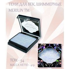 Тени для век "MERILIN" №15 тон 54 синий блеск 1 шт.(6)