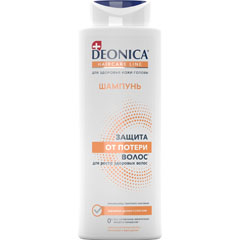 Шампунь "DEONICA" защита от потери волос 380 мл /11-479/.(6)