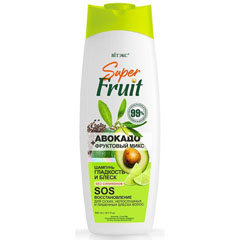 Шампунь "ВIТЭКС SUPER FRUIT" гладкость и блеск для сухих, непослушных волос/ авокадо 500 мл.(20)
