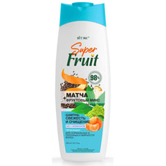 Шампунь "ВIТЭКС SUPER FRUIT" свежесть и очищение для нормальных и склонных к жирности волос/ матча 500 мл.(20)