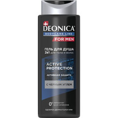 Гель для душа "DEONICA FOR MEN" active protection 250 мл /20-248/.(6)