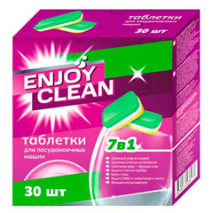 Средство "ENJOY CLEAN" таблетки для посудомоечных машин 7 в 1 30 шт 540 гр.(14)