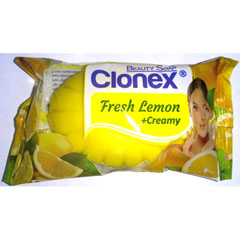 Мыло туалетное "CLONEX" lemon fresh/свежесть лимона 75 гр./скидки не действуют/(72)