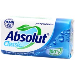 Мыло туалетное "ABSOLUT CLASSIC ABS" антибактериальное ультразащита 90 гр.(72)
