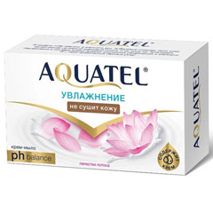Мыло туалетное "AQUATEL" лепестки лотоса 90 гр.(24)