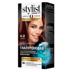 Краска для волос "STYLIST COLOR PRO" крем 4.0 каштан 115 мл.(17)