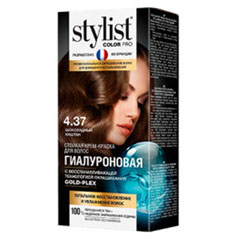 Краска для волос "STYLIST COLOR PRO" крем 4.37 шоколадный каштан 115 мл.(17)