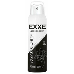 Дезодорант спрей "EXXE" Black&White/черное и белое женский 150 мл.(6)