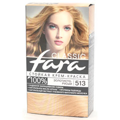 Краска для волос "FARA CLASSIC" 513 золотисто русый 1 шт.(6)