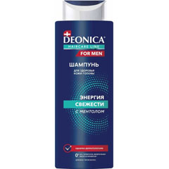 Шампунь "DEONICA FOR MEN" для волос энергия свежести 380 мл. /11-430/./скидки не действуют/(6)