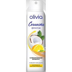 Дезодорант спрей "OLIVIA" Сочность фруктов женский 150 мл.(12)