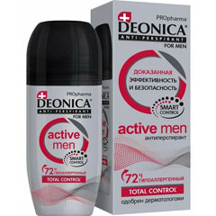 Дезодорант ролик антиперспирант "DEONICA" for men PROpharma active 50 мл /11-497/.(6)