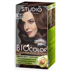 Краска для волос "BIOCOLOR" тон 6,45 каштановый 1 шт./скидки не действуют/(12)