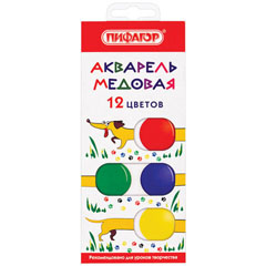 Краски акварельные "ПИФАГОР" Веселая такса 12 цветов.(15)