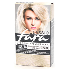 Краска для волос "FARA CLASSIC" 530 скандинавская блондинка 1 шт.(6)