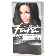 Краска для волос "FARA CLASSIC" 501 черный 1 шт.(6)