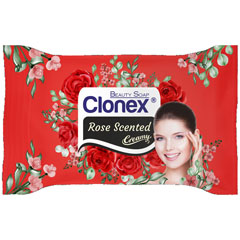 Мыло туалетное "CLONEX" rose scented/аромат розы 70 гр./скидки не действуют/(72)