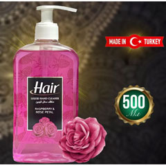 Мыло жидкое "HAIR" малина & розовые лепестки 500 мл.(12)