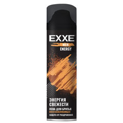Пена для бритья "EXXE MEN" energy/энергия свежести восстанавливающая 200 мл.(6)