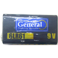 Элемент питания "GENERAL" 6LR61 9V крона 1 шт.(10)