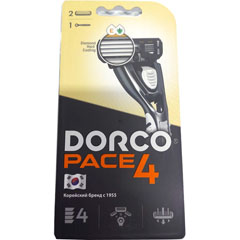 Бритвенный станок "DORCO PACE" мужской с 4 лезвиями + 2 кассеты 1 шт./скидки не действуют/(6)