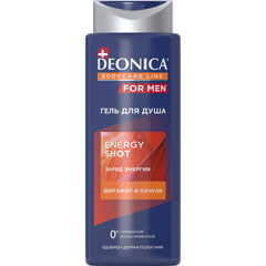 Гель для душа "DEONICA FOR MEN" energy shot 250 мл /11-407/.(6)