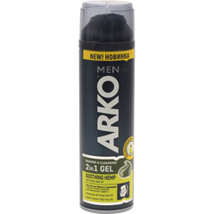 Гель для бритья "ARKO" 2 в 1 hemp 200 мл.(24)