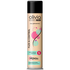 Лак для волос "OLIVIA" Expert pro flex&control сверхсильной фиксации 300 мл.(12)