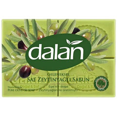 Мыло хозяйственное "DALAN" оливковое 4*125 500 гр./скидки не действуют/(20)