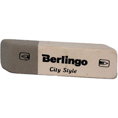 Ластик "BERLINGO" city style 52*14*8 мм комбинированый 1 шт./скидки не действуют/(60)